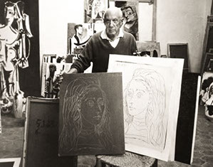 picasso and linocut